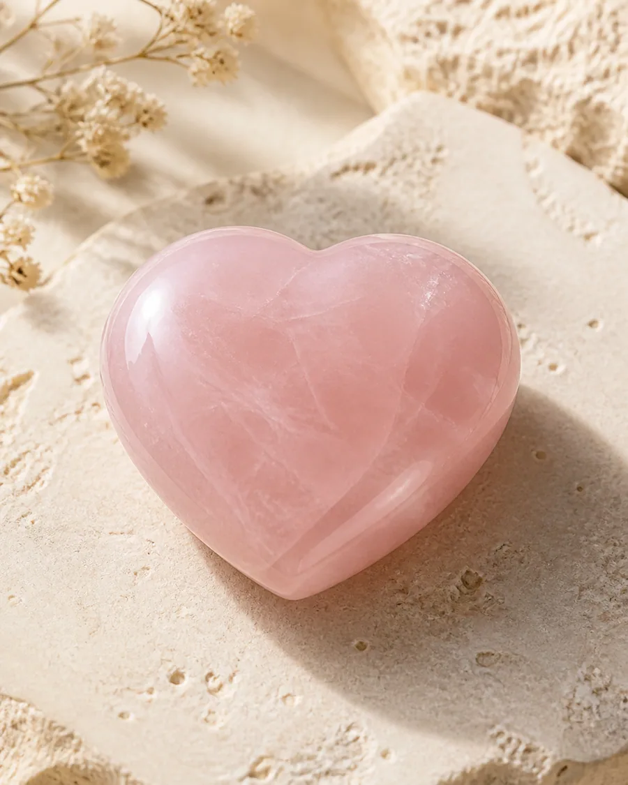 Rose Quartz Heart